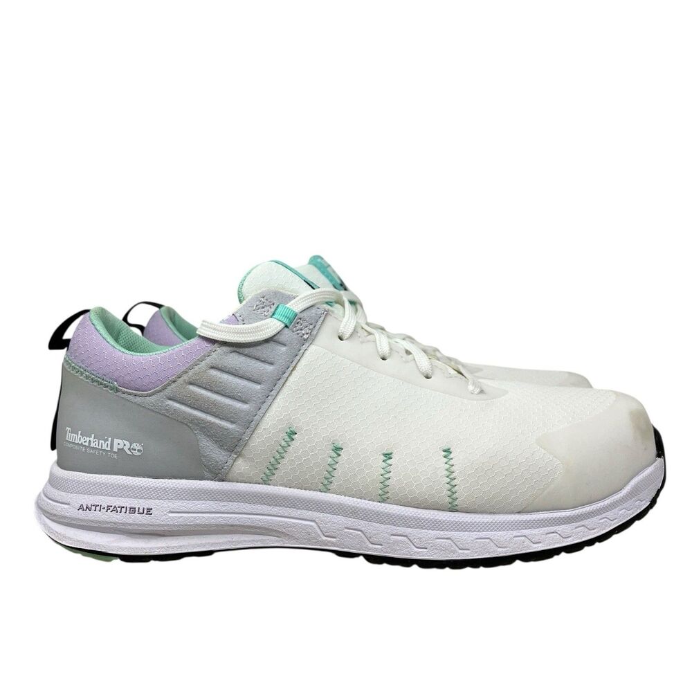 Timberland PRO Composite‎ Toe Sneakers 8.5 White Overdrive Grey  Safety